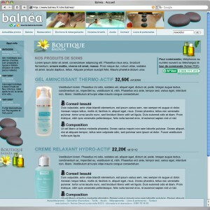 Balnea boutique 03 Listing produits