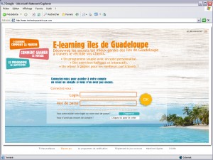 ONT Guadeloupe e-learning page_connexion2