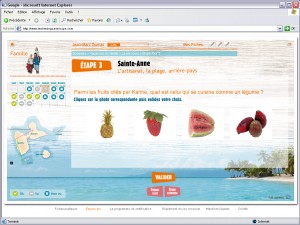 ONT Guadeloupe e-learning page_question1