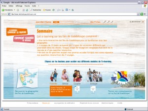 ONT Guadeloupe e-learning page_sommaire2